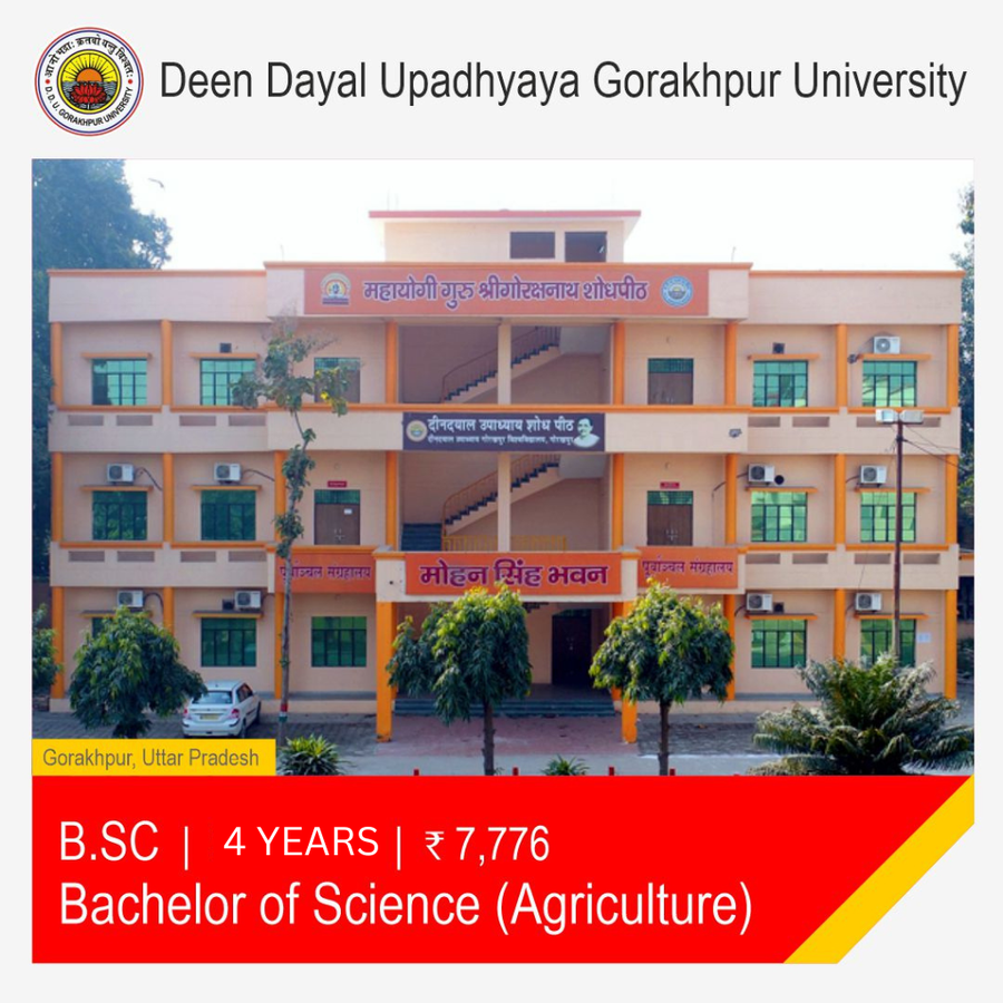 B.Sc. in Agriculture at Deen Dayal Upadhyaya Gorakhpur University, Gorakhpur